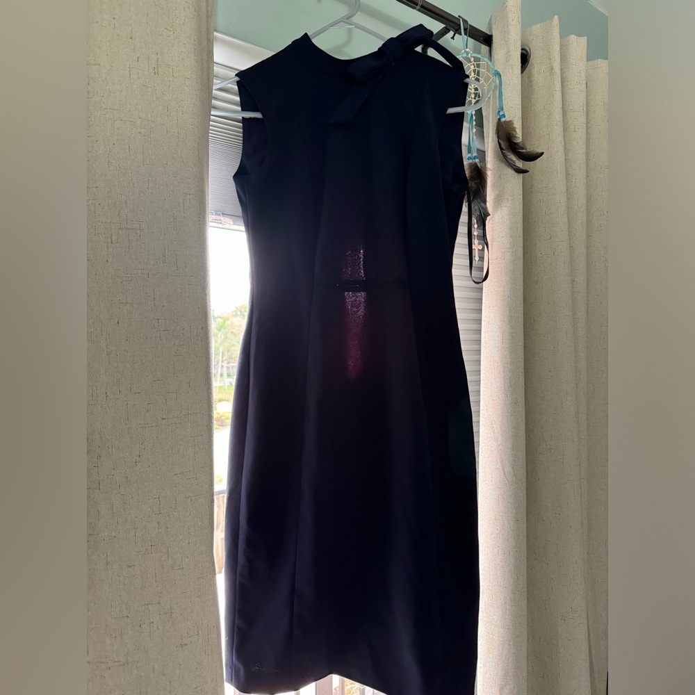 Calvin Klein Bow Neck Sheath Dress